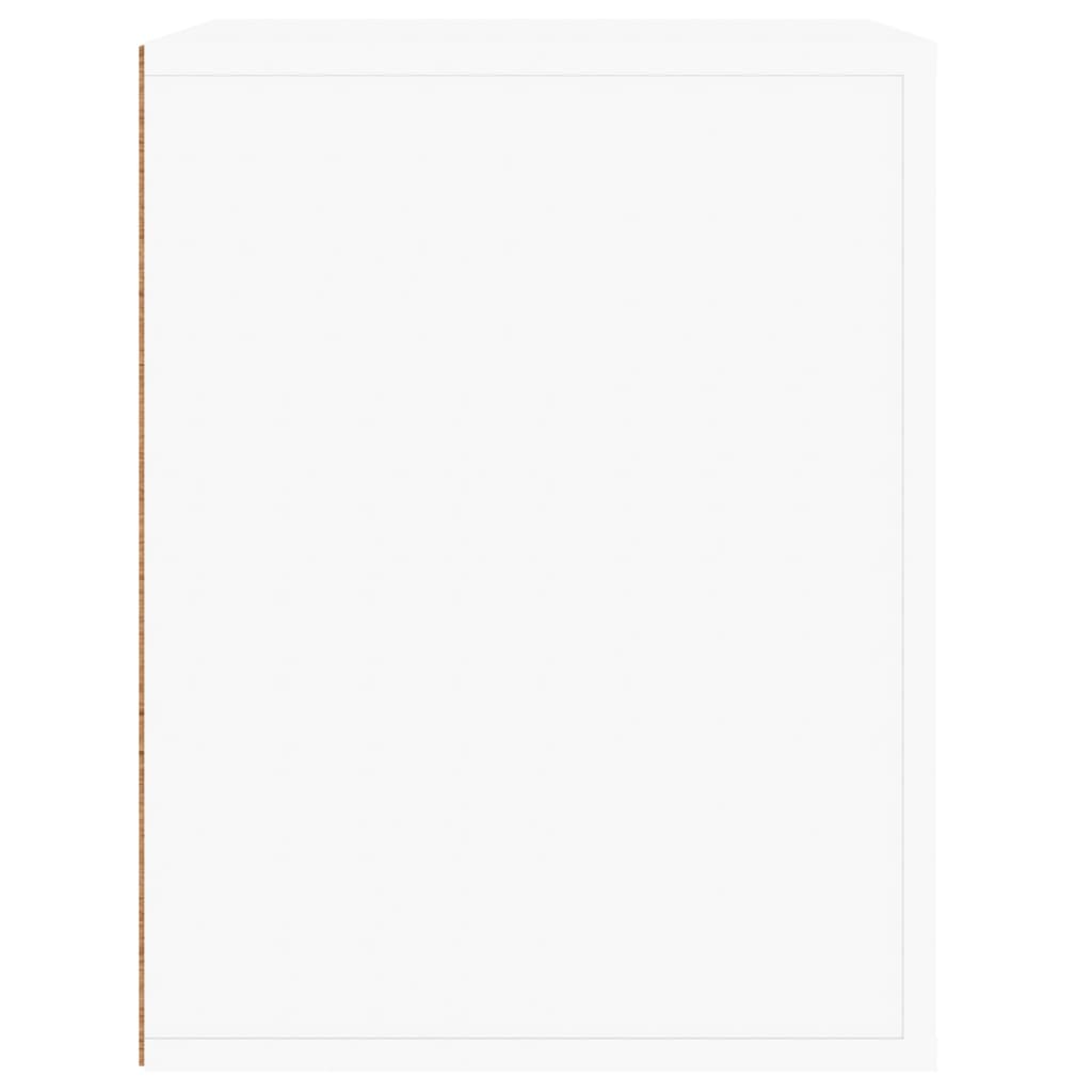 Wall-mounted Bedside Cabinet White 50x36x47 cm